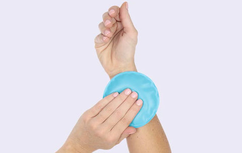 Ice Pack on Wrists