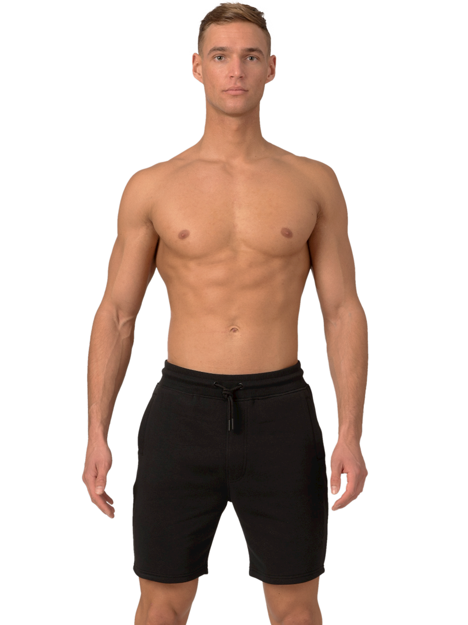 Heren sweatshort zwart