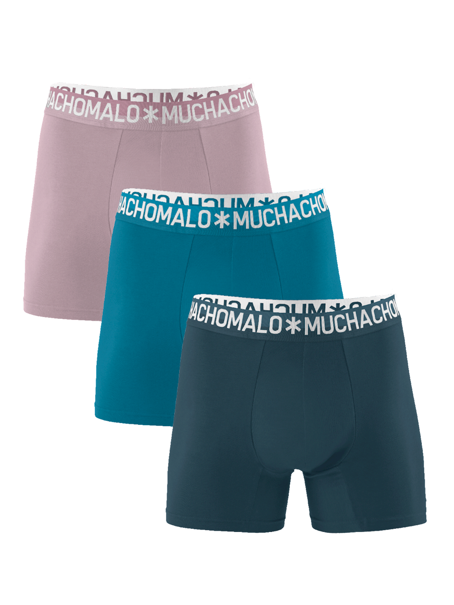 Heren 3-pack Boxershorts Effen