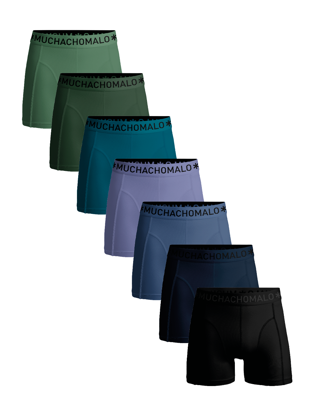 Heren 7-pack Boxershorts Effen