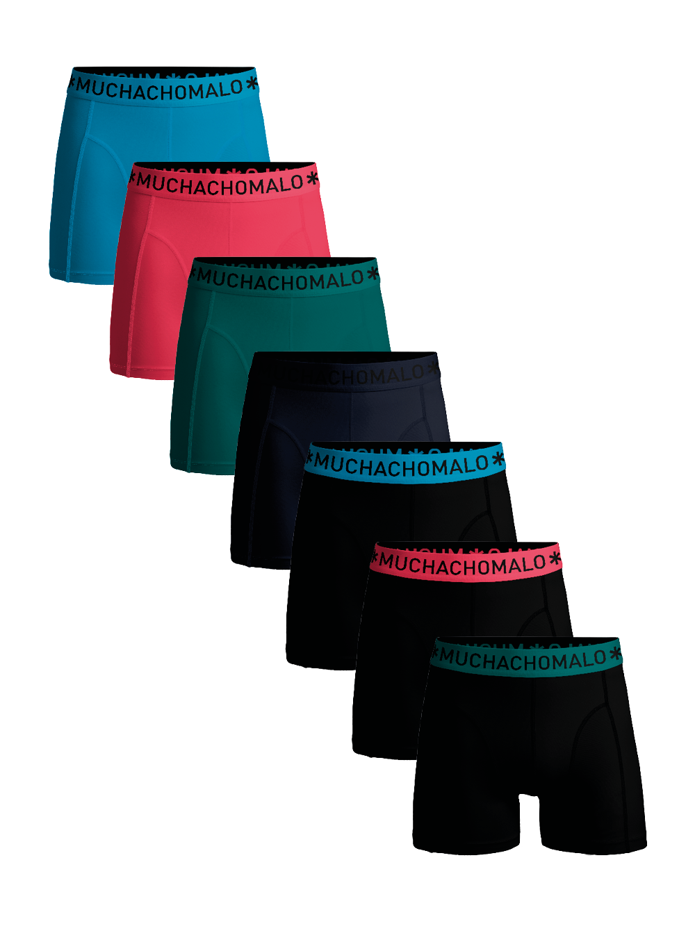 Heren 7-pack Boxershorts Effen