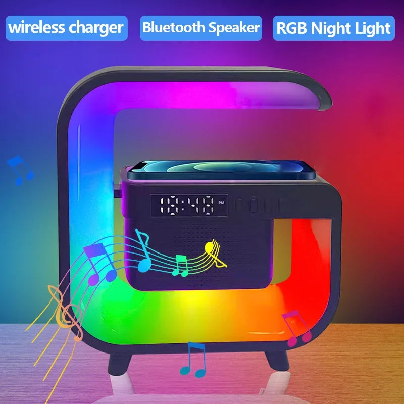 RGB Led Wireless Charging Speaker BT-2301 – SwiftFinds