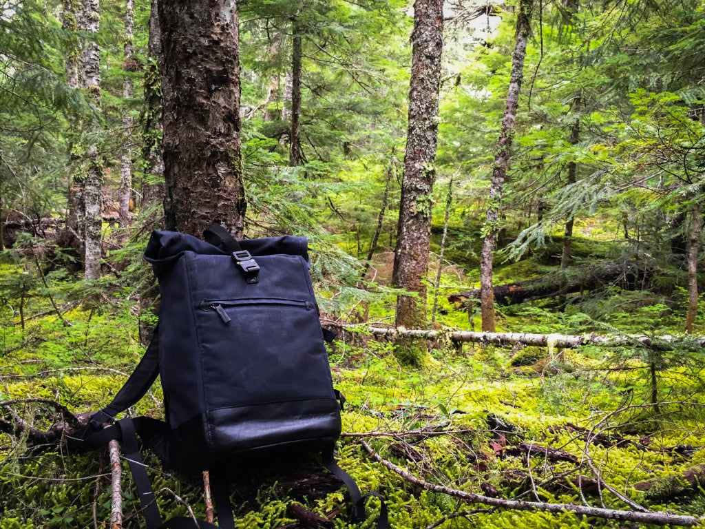 compagnon foto rucksack blau leder canvas