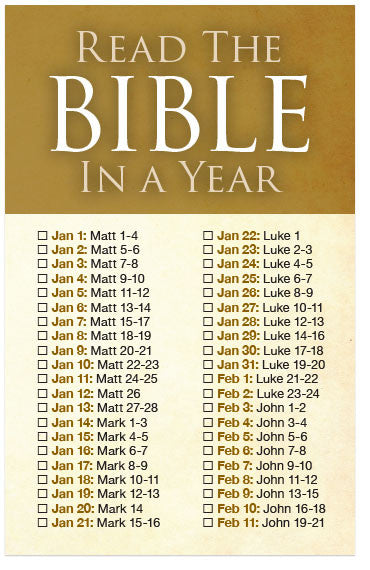 Different Ways To Read The Bible In A Year