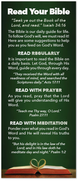 Tract For Believers – Read Your Bible (bookmark) – Moments 