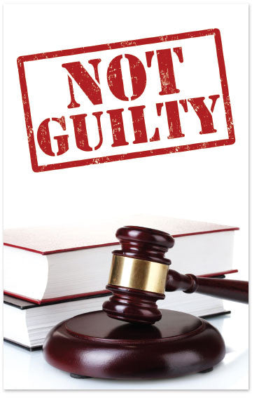 Gospel Tract Not Guilty Moments With The Book