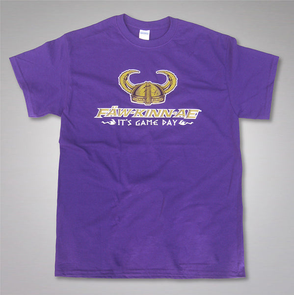 Fawkinnae It's Game Day purple football t shirt – Fawkinnae Sportsman's ...