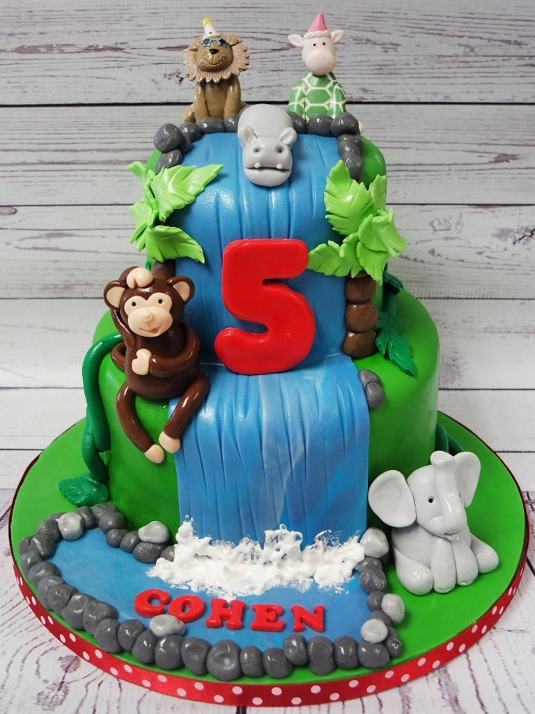 Caleb - Fondant Baby Boy Cake • Baby Shower • Creme Maison Bakery Singapore