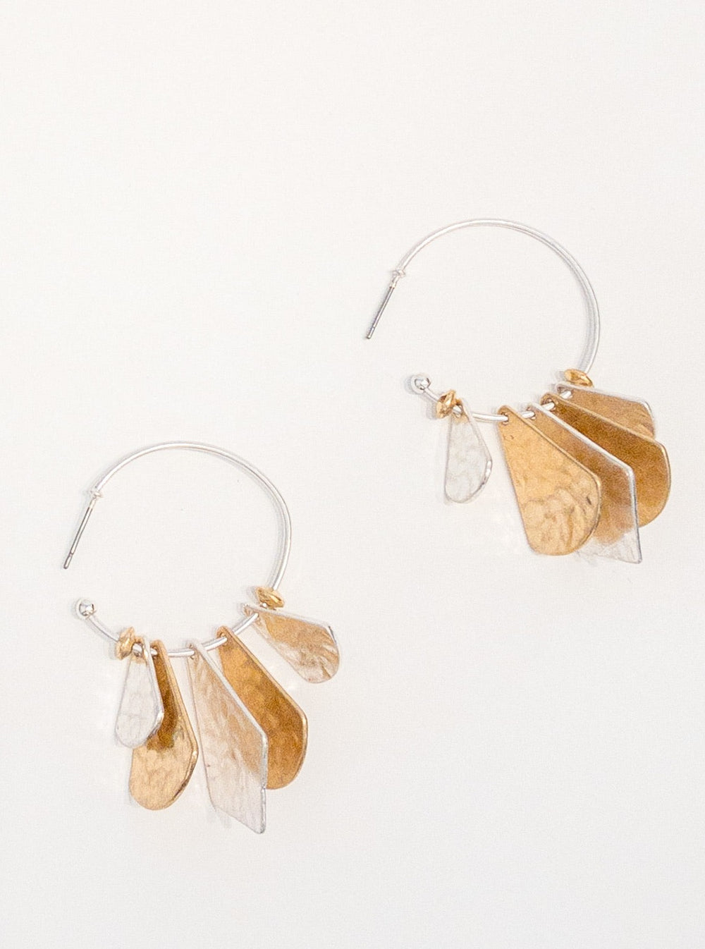 Chunky Mixed Metal Hoop Earrings, Set of 3  Anthropologie Taiwan - Women's  Clothing, Accessories & Home