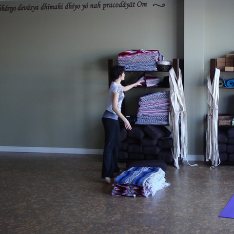 Corkstone cork flooring installed in a yoga studion in Oakville Onatrio