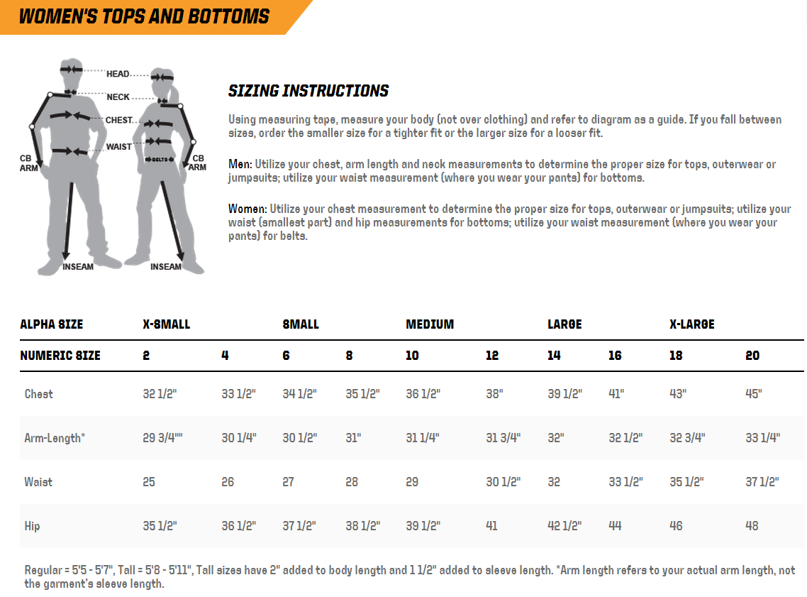 511 Tactical Belt Size Chart