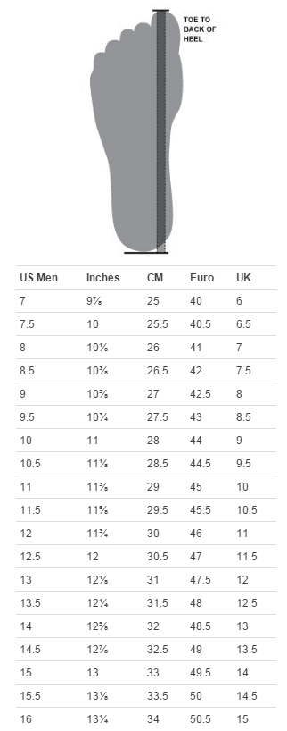 Under Armour Mens Shirt Size Chart