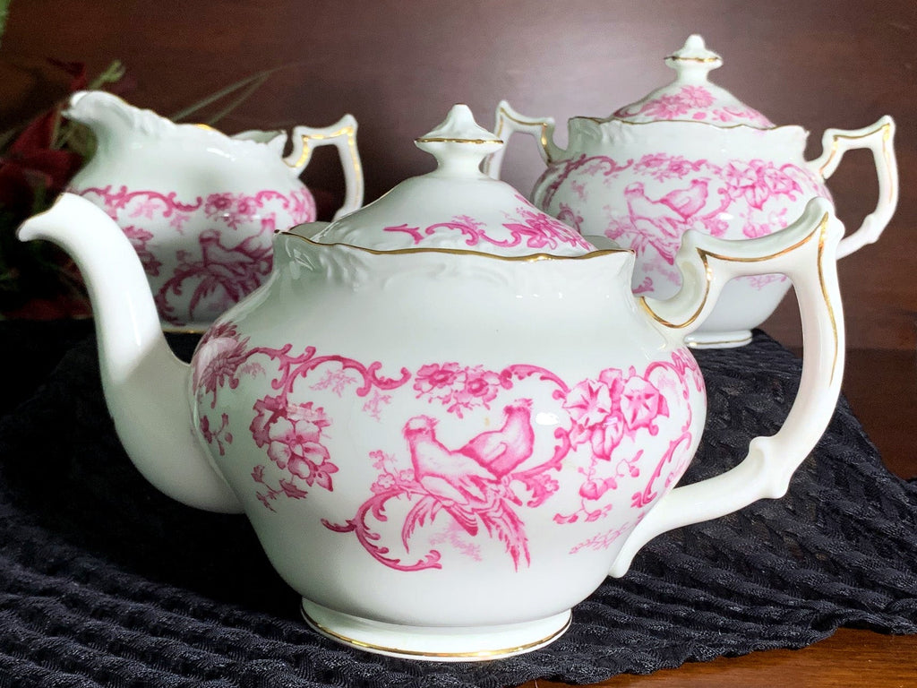 Royal Cauldon Teapot, Pink 