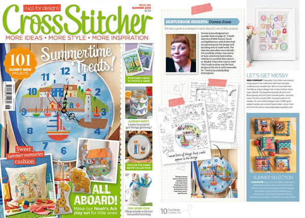 cross stitcher magazine caterpillar cross stitch sally wilson interview modern cross stitch kits 