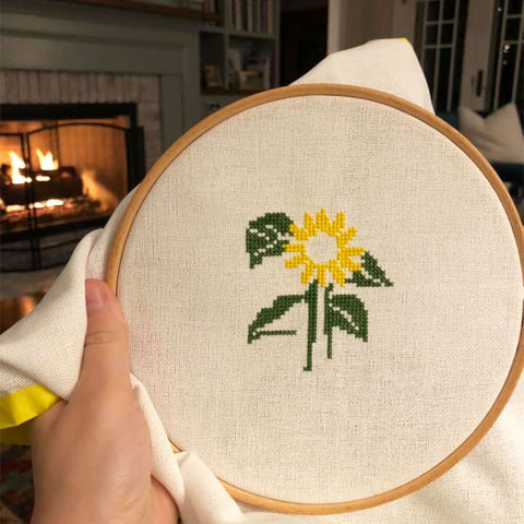 sunflower cross stitch kit 