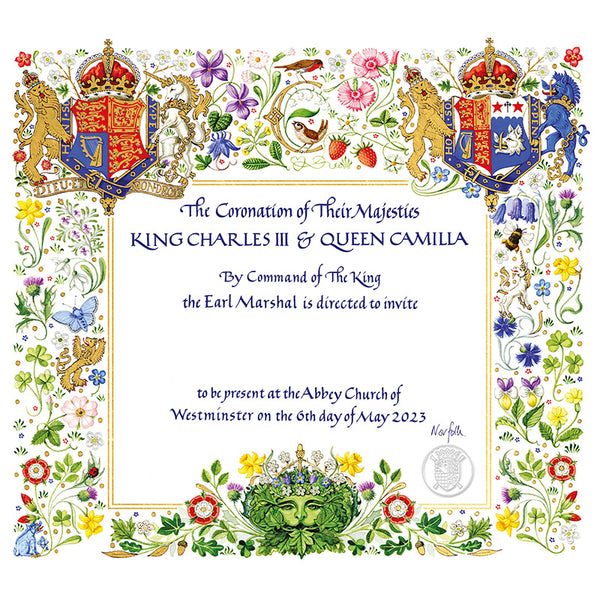 king queen coronation invite 