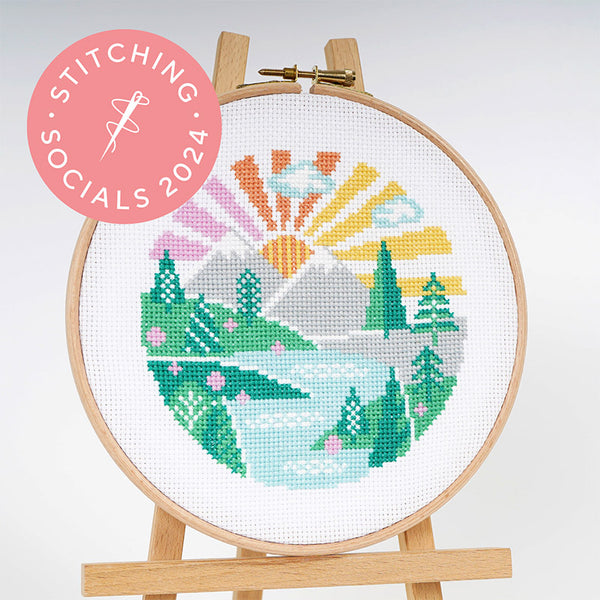 wandering peaks cross stitch