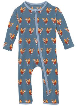 Parisian Rooster Coverall Zipper