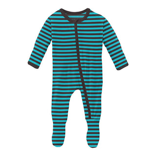Kickee Pants Footie (2-way zip) - Dream Blue Hey Diddle Diddle – Baby Riddle