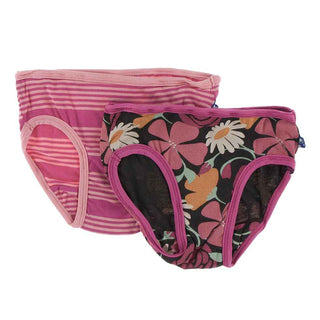 Kickee Pants Bamboo Print Girls Underwear - Zebra Gymnastics – Baby Riddle