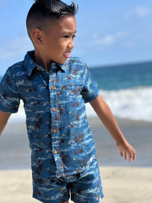 Maui Hawaiian Button Up | Me & Henry - English Country Market