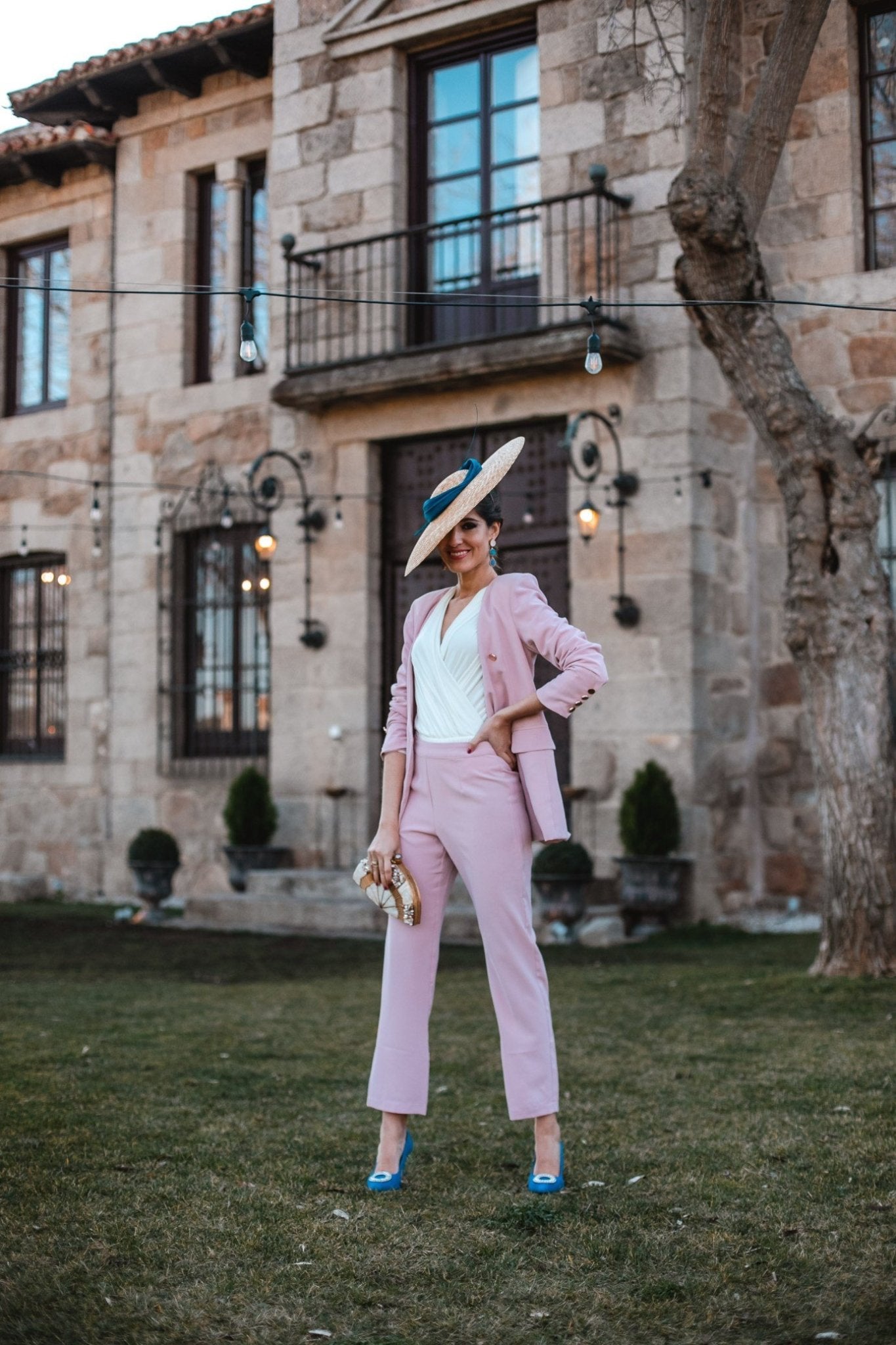 Traje Chaqueta Cornelia & Pantalon Alexandra Rosa · Pretty in Pink | Bruna