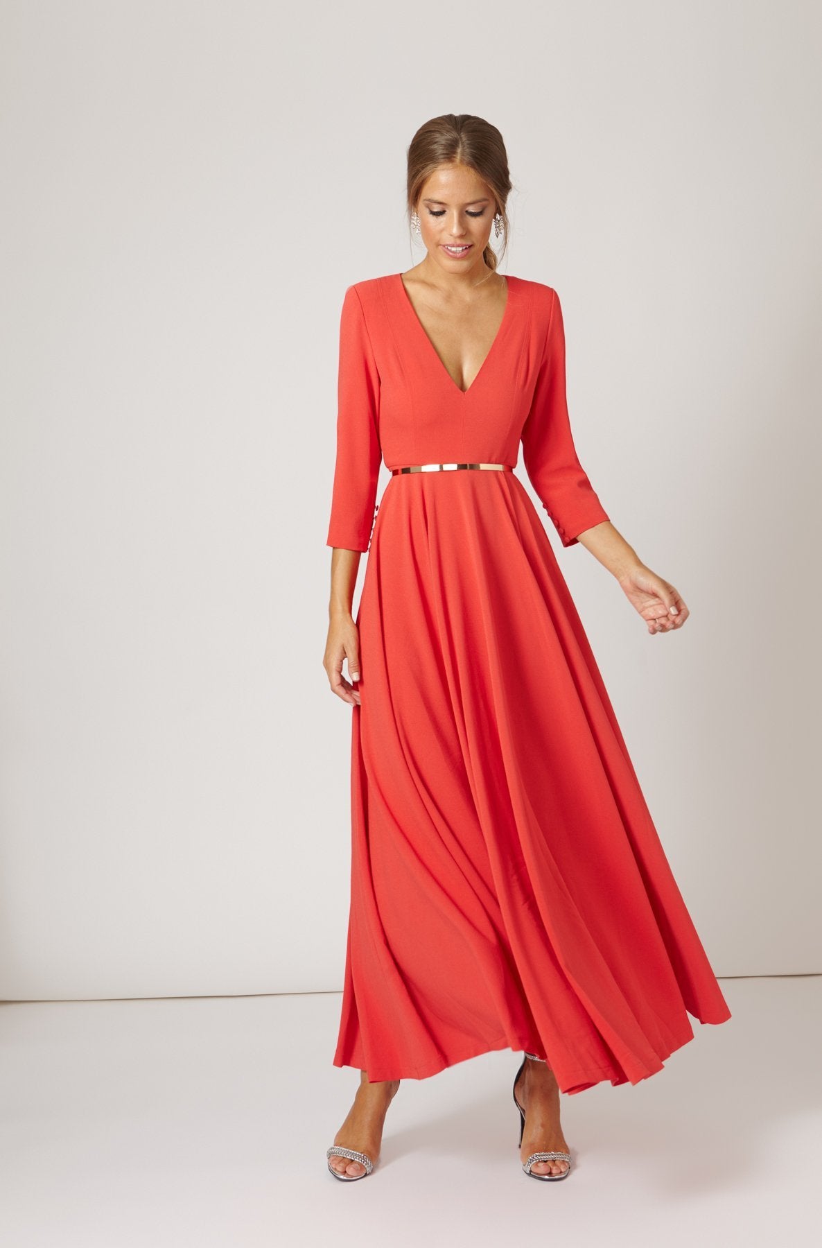 Vestido Fifi Rojo Coral · · | Bruna