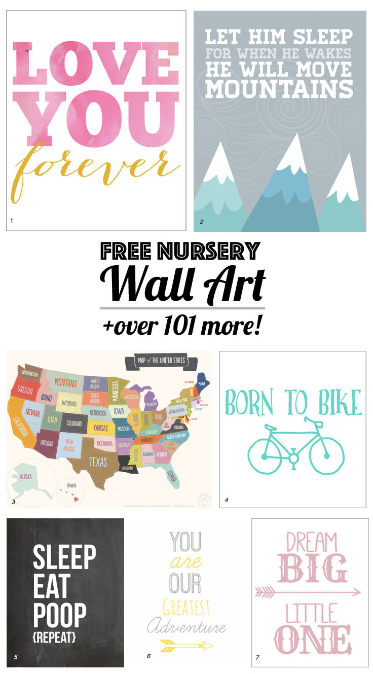 Free Nursery Wall Art