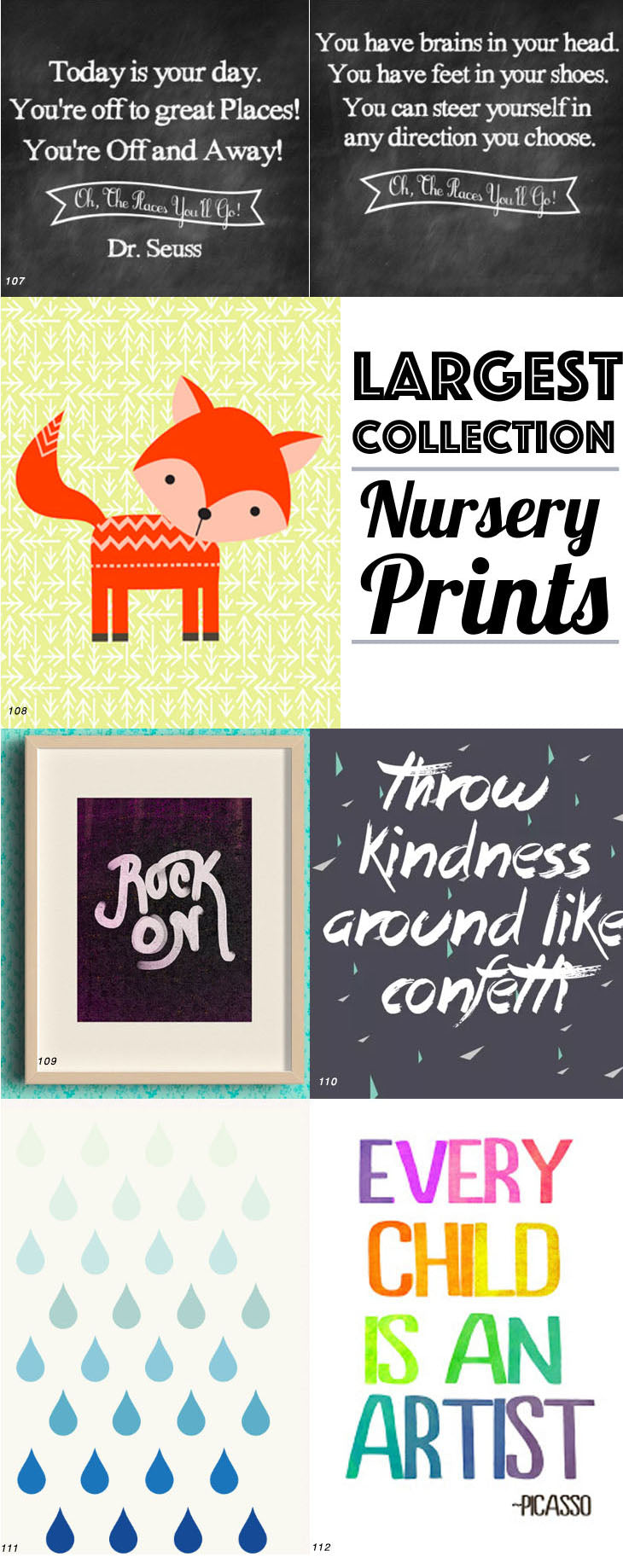 Largest Collection Nursery Prints