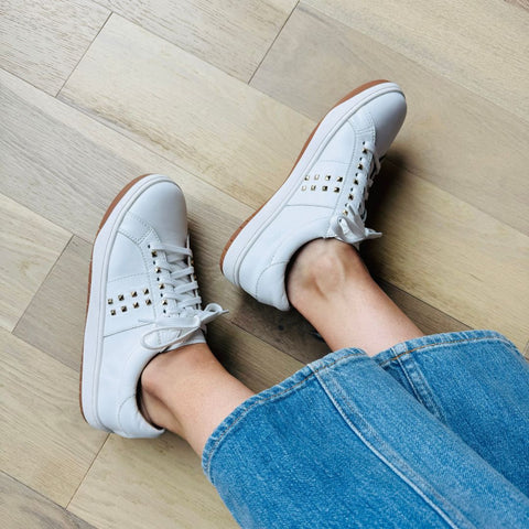 KERRY studded leather sneakers