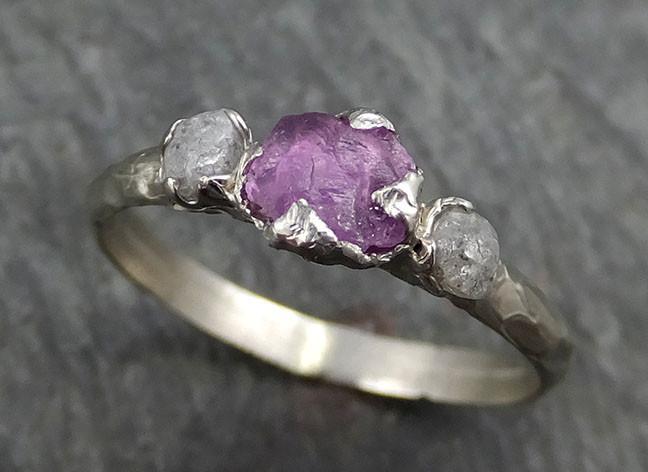 wedding rings with purple