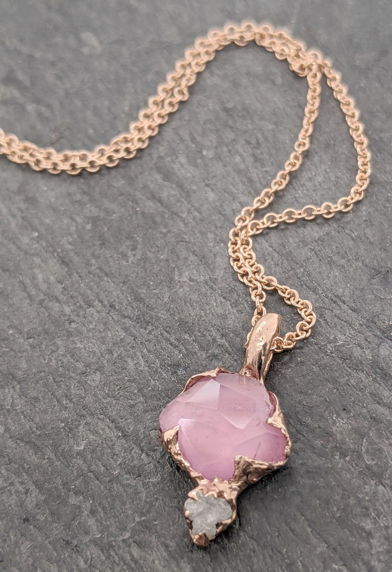 14k rose gold pendant