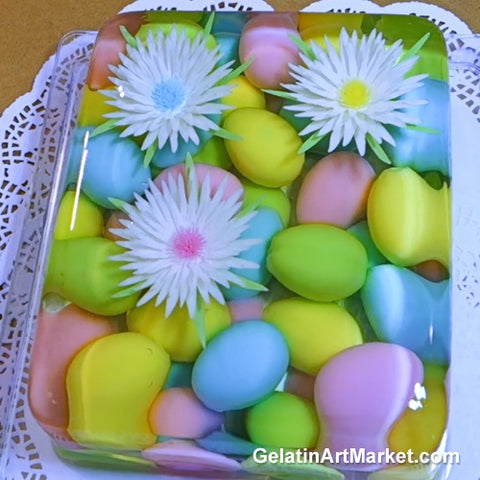 Easter Jelly Art Cake