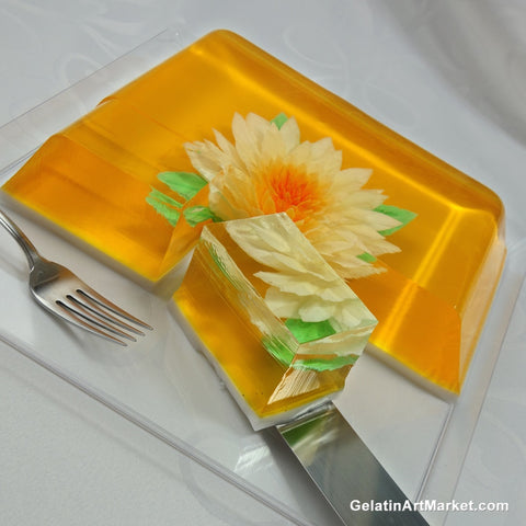 Gelatin Art Flower Cake