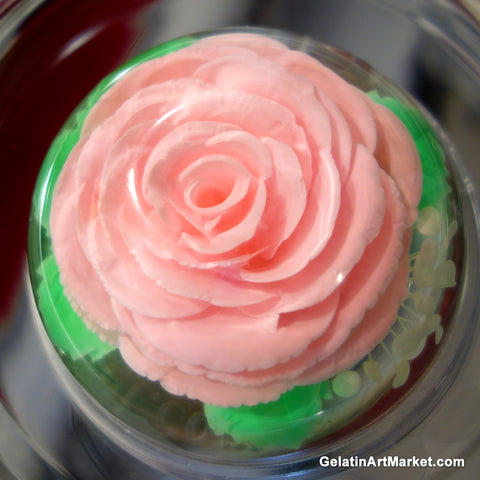 Gelatin art rose