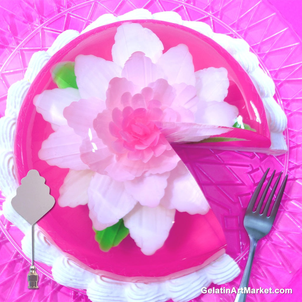 jello art flowers