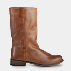 IVYLEE COPENHAGEN Tan Simone Escuvado Leather Boots