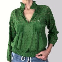 INZAGI Broderie Blouse