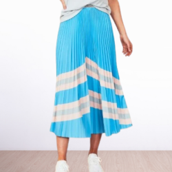 WE ARE THE OTHERS Sunray Blue Horizon Midi Skirt