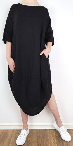 Montaigne Scallop Linen Dress