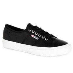 SUPERGA 2750 Black Leather Sneakers