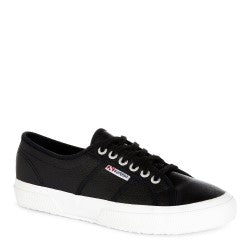 Superga 2750 Black Leather Shoes