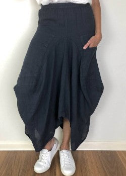 Talia Benson Harem Italian Linen Skirt