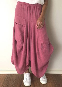 Talia Benson Harem Italian Linen Skirt