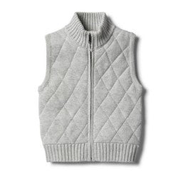 WILSON & FRENCHY Cloud Grey Knitted Vest