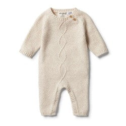 WILSON & FRENCHY Knitted Cable Growsuit