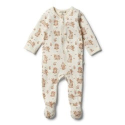WILSON & FRENCHY Organic Little Hop Zipsuit