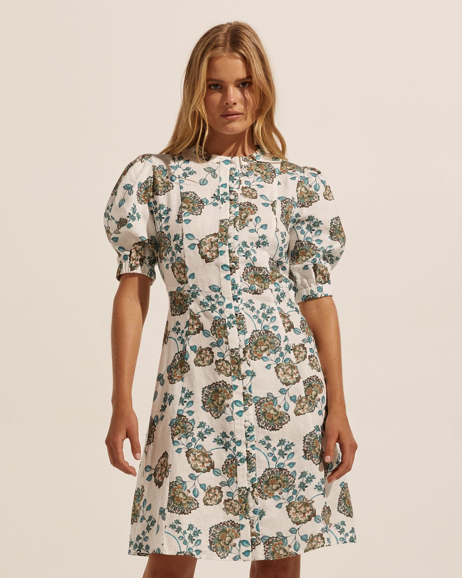 Wandering Soul Printed Midi Dress - Sage