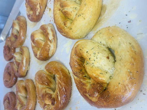 pretzels, baking