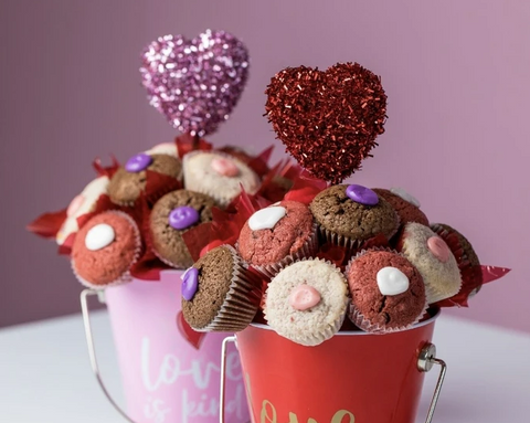 cookie cup bucket bouquets
